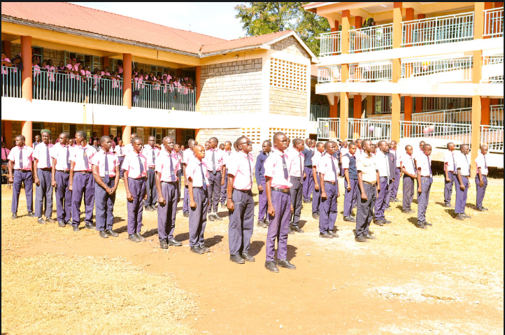 Farewell — staff and students honour Mr. Onyango